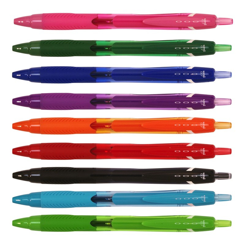 Uni Jetstream Color Knock Ballpoint Pen, 0.7mm, Baby Pink (SXN150C07.68)