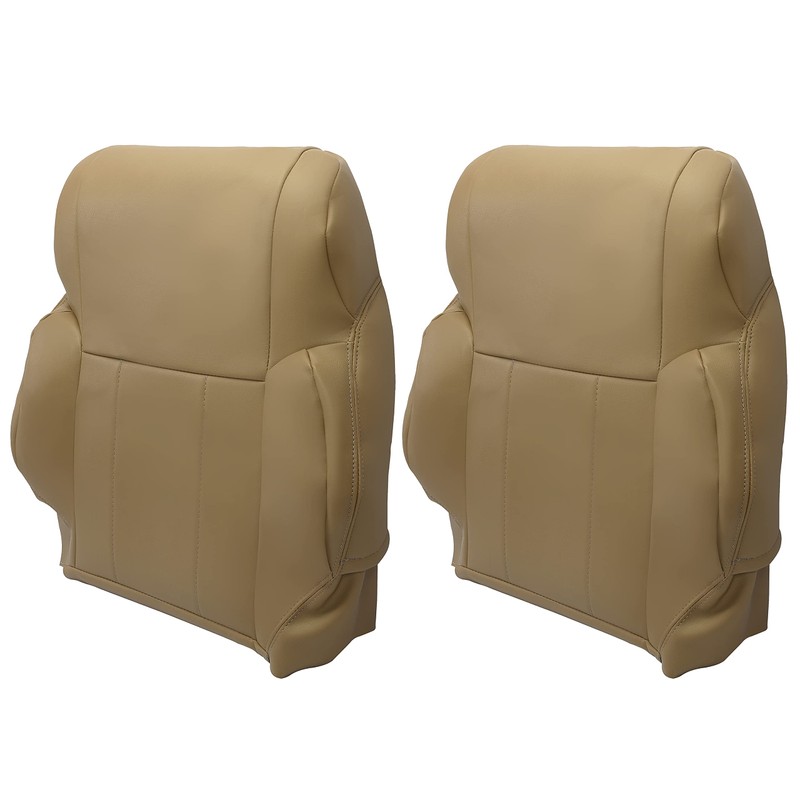 KUAFU 2PC Seat Top Cover Tan Compatible with 1996 1997