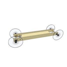 Rubber Band Vehicle/Racer Kit - with high-tech Braking System. for Science Olympiad and School Projects