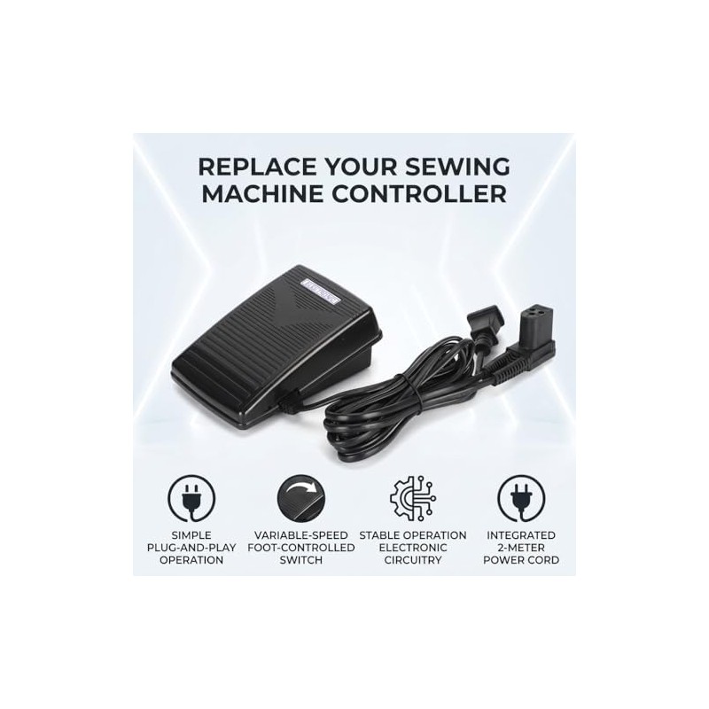 GLOGLOW Pedal de Control para Máquina de Coser, Control de