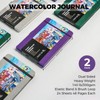 Funto Watercolor Journal, 8.5x5.5", 2 Pack, 48 Pages Each, Purple