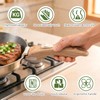 MENGBEI Detachable Pot Handle Wood-Like, Universal Detachable Pot Handles,Pot Handles