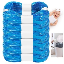 Pack of 6 nappy bin refill cassettes, refill film compatible with Tommee Tippee, Angelcare, octagonal nappy bin, LitterLocker