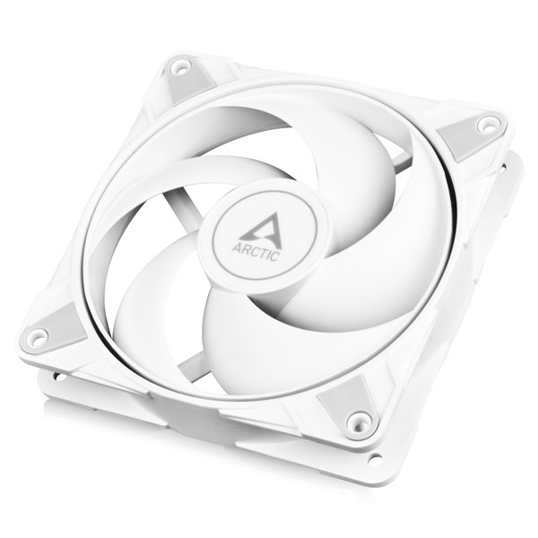 ARCTIC P12 Max - PC Fan, High Performance 120 mm Case Fan, PWM Controlled 200-3300 rpm, Optimised for Static Pressure, 0dB Mode - White