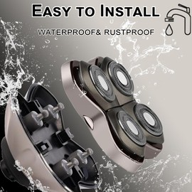 Replacement Head Compatible with Shaver PRO 4, Blade Fit for Skull Pitbull, Butterfly Kiss PRO & Palm Shavers, Replacement Head for Electric Shaver & Blade for Bald Head and for Men/Women (1 Pcs)