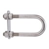 12x130mm Marine Bow Stern Eye U Bolt with Adjustable Screw