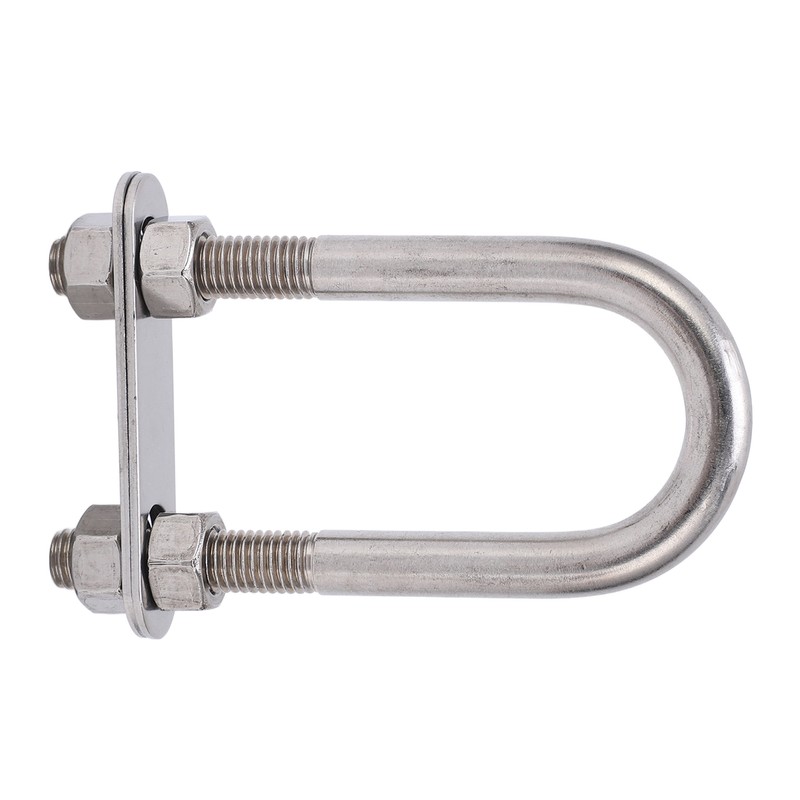 12x130mm Marine Bow Stern Eye U Bolt with Adjustable Screw