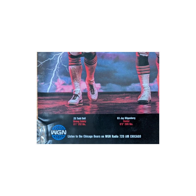 Chicago Bears Back with a Vengeance 1987 Poster featuring Hampton