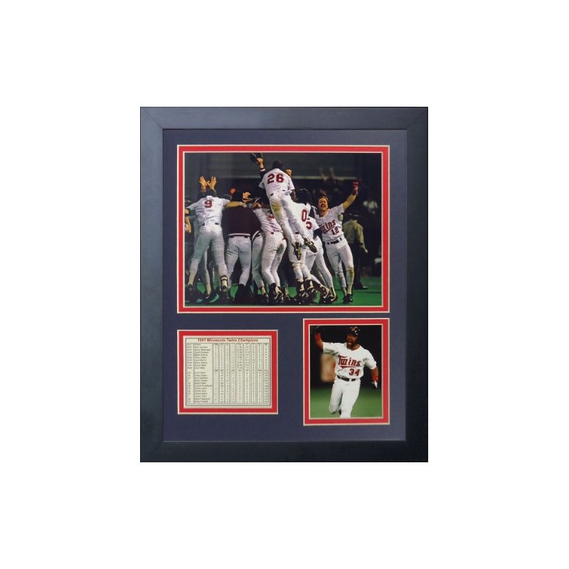 Legends Never Die "1991 Minnesota Twins Champions Framed Photo Collage,