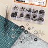 Rustark 208Pcs M2-M12 9 Sizes Internal Tooth Star Lock Washers