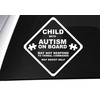 Child with Autism On Board Safety Sticker - Autism Awareness