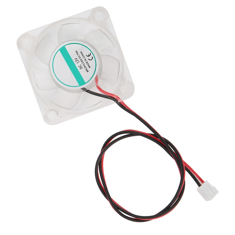 2Pcs 3D Printer Cooling Fan LED Light Hydraulic Bearing Mini