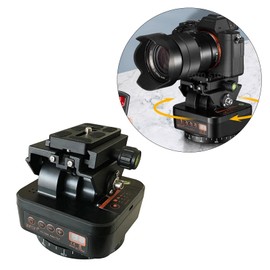 zalati Motorized Panoramic Tripod Head Rotating Remote Control for Cameras DSLR Action Cameras