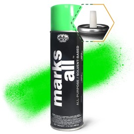 Fox Valley Marks All Utility Marking Paint Spray Can, Lawn Marking Spray Paint, Easy Use Tree Marking Paint,Driveway Paint, Parking Lot Paint & Grass Marking Paint 18 oz (Pack of 12) Green Fluorescent