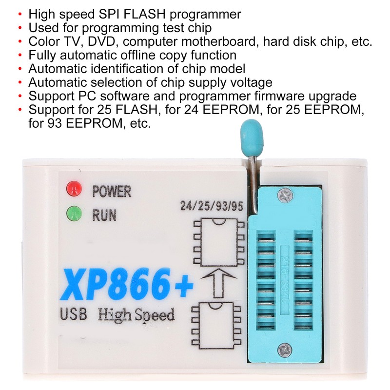 High Speed SPI FLASH Programmer 24 25 93 BIOS Chip