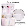 MISSLO Shower Caddy Organizer 5 Pockets Roll up Hanging Bathroom