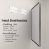 CHARMOR 24x32 Inch Brushed Nickel Bathroom Mirror, Rounded Rectangle Silver