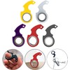 White Keyring Spinner Fidget Ring Key Spinner with Metal Key