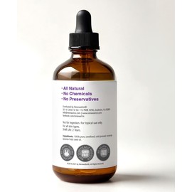Aceite facial hidratante de semillas de maracuyá (maracuyá) para el rostro Prensado en frío y sin refinar Para todo tipo de piel Botella grande de 4 fl oz