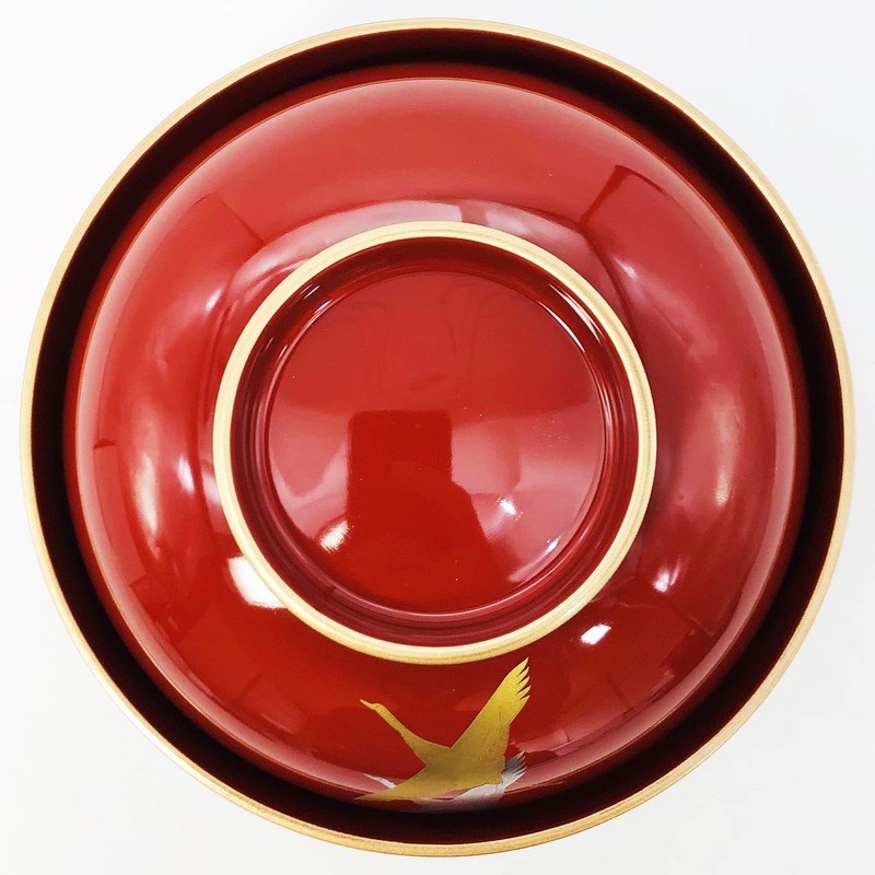 Daimyo Zoni Bowl Flying Akabuchi Gold 3T-405