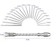 Mini Hand Drill Set with 20pcs Twist Bits 0.3-1.6mm, Linkstyle