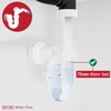 SPARES2GO 40mm Telescopic Sink Trap Kitchen Washing Machine Dishwasher 75mm