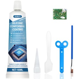 Insulating Paint, Transparent Insulating Paint, Electronics Insulating Paint, Water Stains, Electric Potting Compound, Waterproof and Quick Drying for Circuit Boards, Control Boards etc