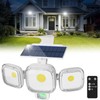 CINOTON Solar Motion Sensor Outdoor Lights, 3 Modes LED Security