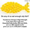 Transforme Omega 3 Fish Oil 1000mg 365 Softgels, Pure High