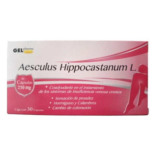 Aesculus Hippocastanum L. Capsulas 250 Mg Caja 30 Cápsulas G
