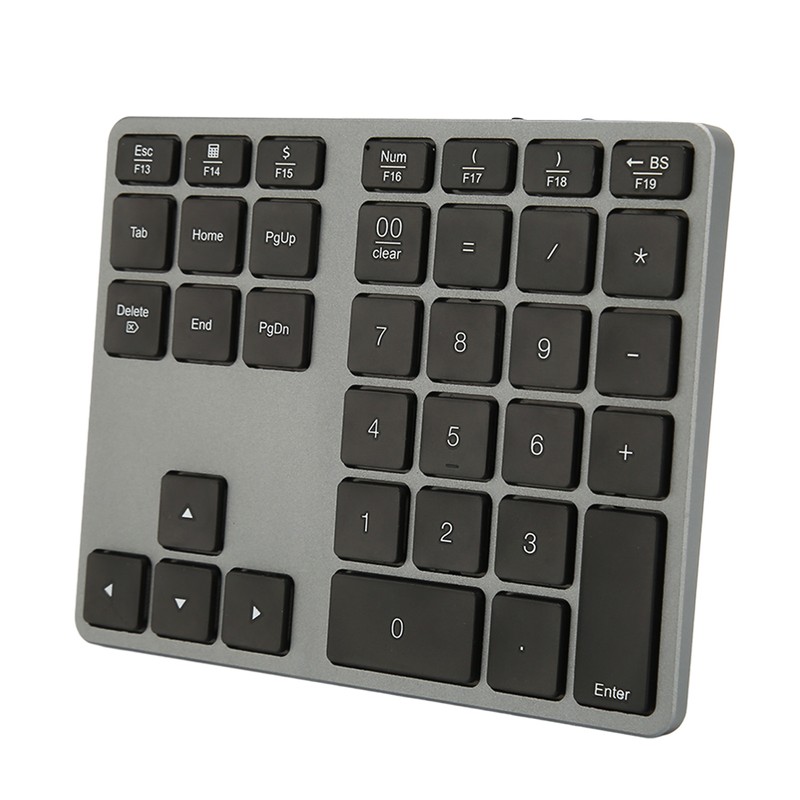 Wireless Number Pad 35 Keys Scissor Switch BT5.0 Aluminium Alloy