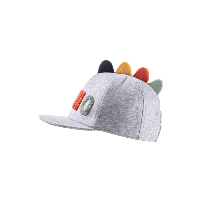 Sterntaler Boys Baseball Cap Dino, Silver melange