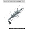 Quality Life Spring Loaded Gate Latch Pin Barrel Bolt 6in