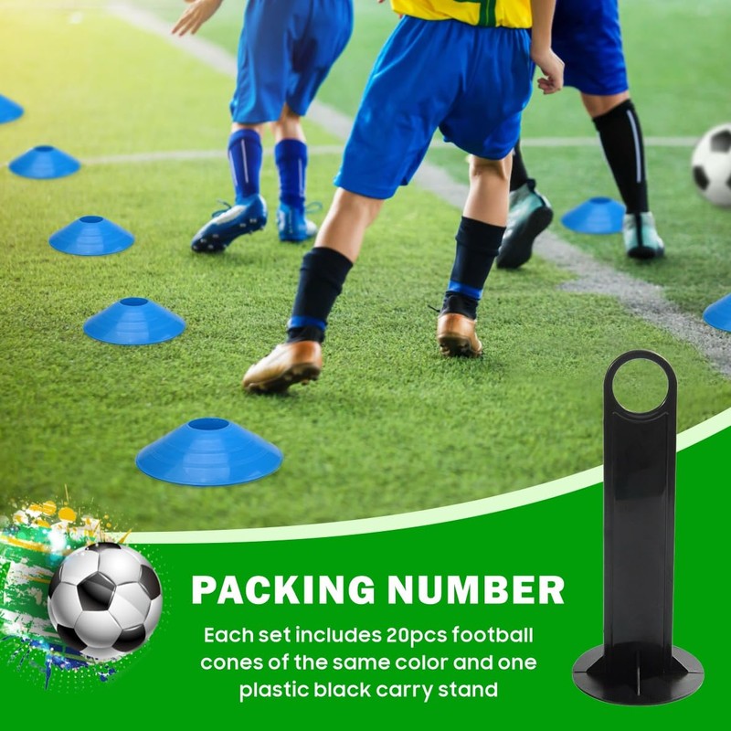 Easy Funny Football Sports Training Disc Boundry Marking Cones One