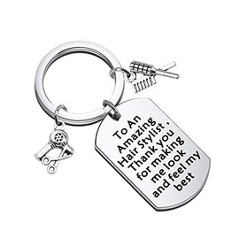 TGBJE Hair Stylist Keychain - Thank You Gift to an Amazing Hairdresser