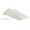 Perel ECTW100 2.5 m Nylon Cable Tie Set - White