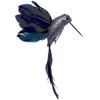 BWG Midnight Blue Hummingbird Clip On Birds Christmas Tree Decorations