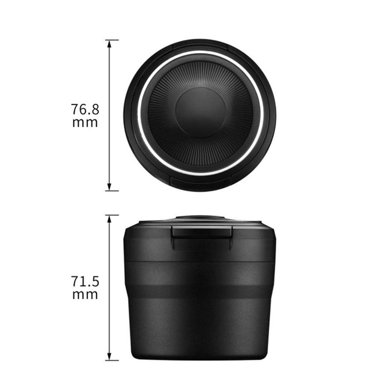 HEITIGN Car Ashtrays with Lid and LED Light, Portable Ashtray