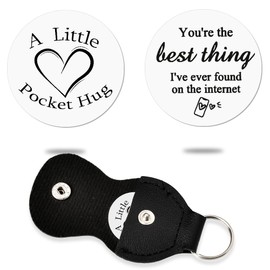 Boyfriend Girlfriend Pocket Hug Token Husband Wife Valentines Day Gifts for Women Men Long Distance Relationship Gifts for Her Him Tokens Coins for Gf Bf Birthday Gifts for Fiance Fiancee