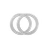 SILVERETTE The Original Silver Nursing Cups with O-Feel Silicon Ring