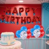 SAVITA Spider Theme Happy Birthday Banner, Polyester Spider Web Happy