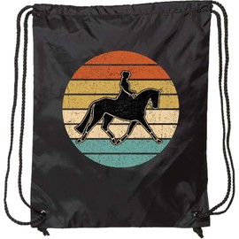 inktastic Dressage Riding Equestrian Horse Drawstring Bag Black 39a87