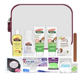 Convenience Kits International Kit de 15 piezas para mujer que incluye: Palmer para el cabello, la cara y el cuerpo Productos de tamaño de viaje