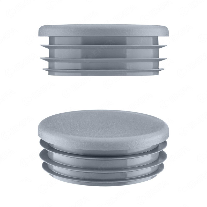 EMFA Lamellar Plugs, Round, 3 Inch, Grey, Pack of 10,
