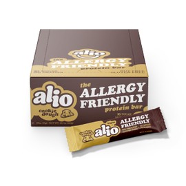 Live Alio Alio: Cookie Dough - Top 9 Allergen Free Protein Bar | High Protein | Nut Free | Low Calorie | Vegan | Gluten Free | non-GMO | Kosher | Plant Based | Amazing Taste! 12 Bars in a Box