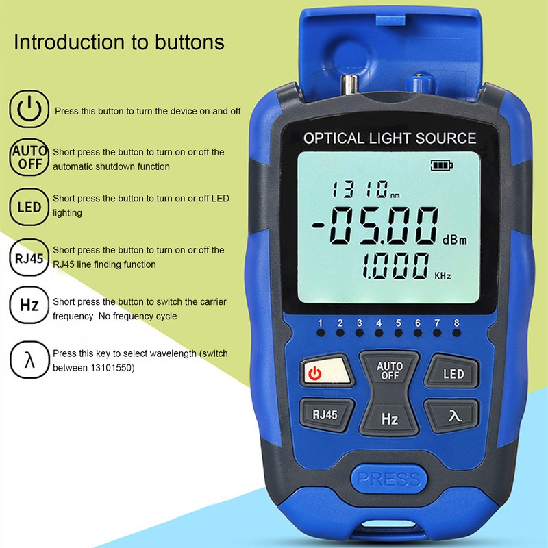 Mini Optical Power Meter Plug and Play Quick Response SC