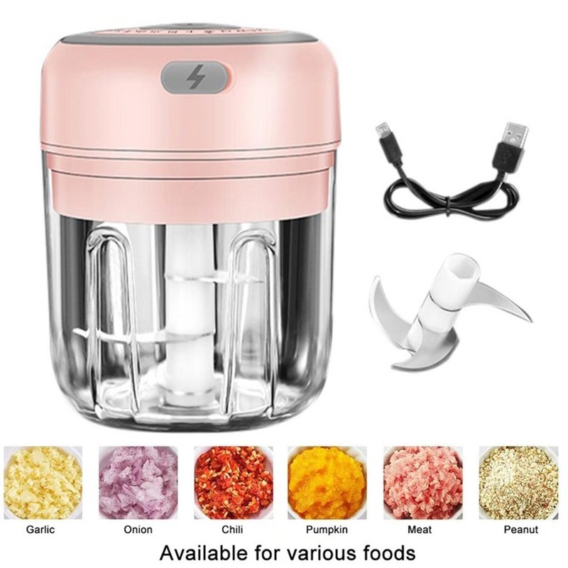 Wireless Electric Garlic Machine Mini Food Garlic Vegetable Chopper Grinder