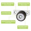 UFURMATE 1.25 Inch Small Side Mount Rubber Caster Wheels Mini