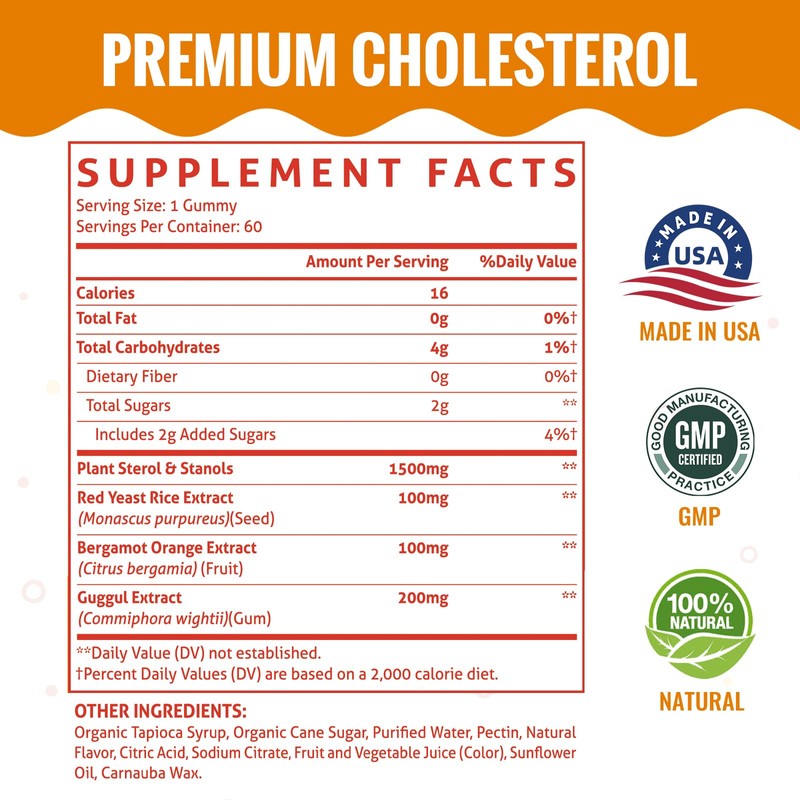 ChiQwench Cholesterol Supplements with 1500 Mg Plant Sterols & Stanols,