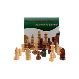 Aquamarine Games CP029A Piezas de ajedrez Stauton 4 FSC100% Chess Pieces, Miscelanea